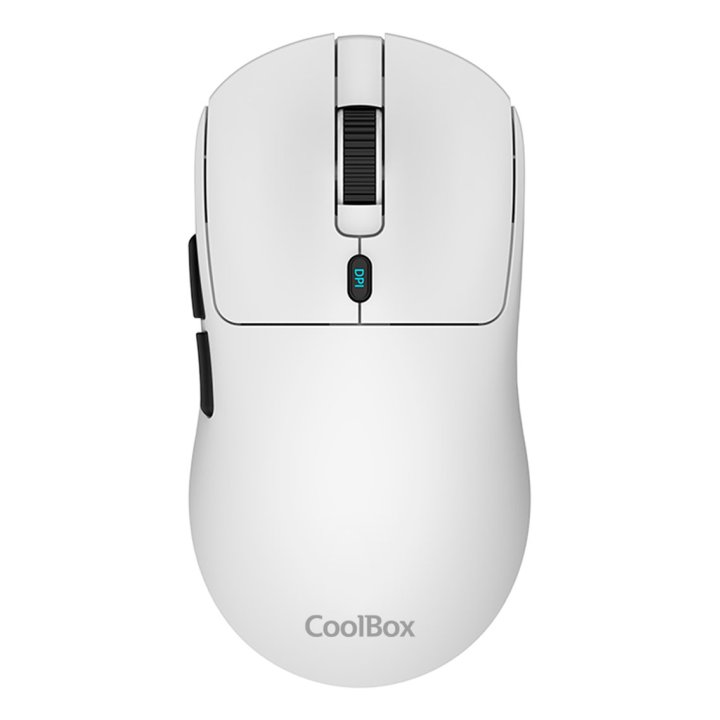 Mouse Coolbox Wireless W03-b 2.4ghz 10000dpi 7 Botones Bateria 300mah Blanco