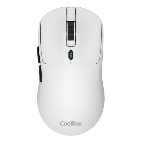 Mouse Coolbox Wireless W03-b 2.4ghz 10000dpi 7 Botones Bateria 300mah Blanco