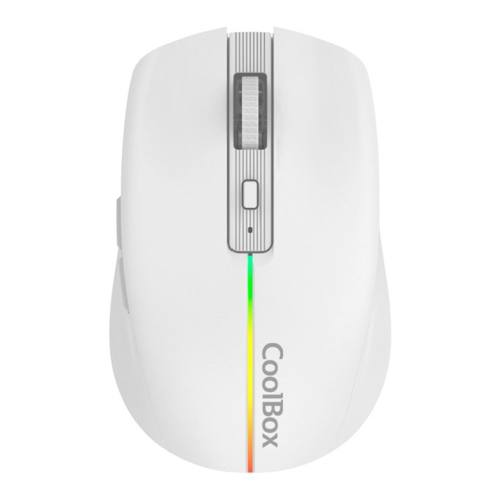 Mouse Coolbox Gaming Wireless W01 1600dpi Ajustables 6 Botonoes Bateria 500mah Color Blanco