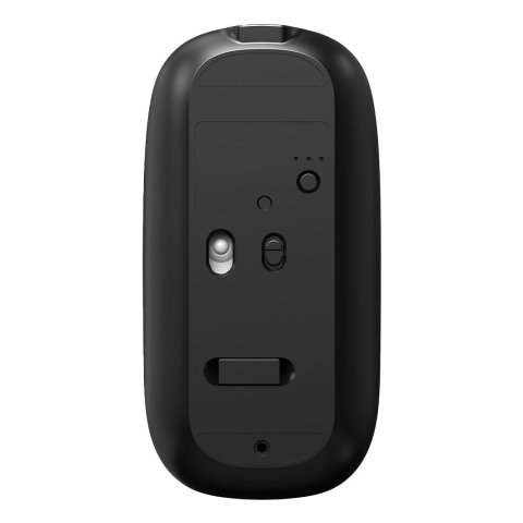 Mouse Coolbox Multidispositivo Ia W02-b Bt5.0 Bt3.0 2.4ghz1600dpi 6 Botones Bateria 500mah Negro