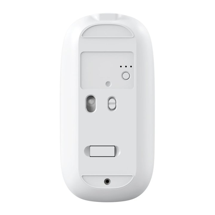 Mouse Coolbox Multidispositivo Ia W02-w Bt5.0 Bt3.0 2.4ghz1600dpi 6 Botones Bateria 500mah Blanco