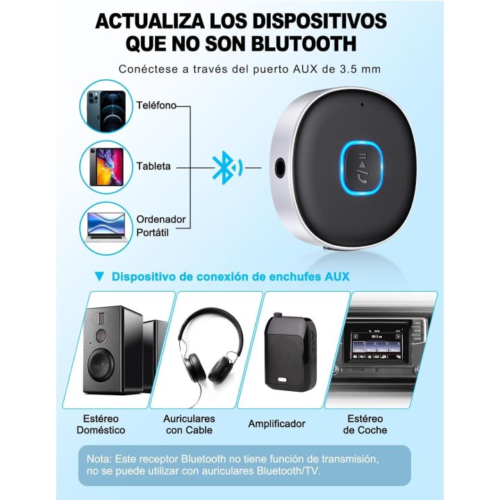 Receptor Bluetooth De Musica Mohard J33 Bt5,3...
