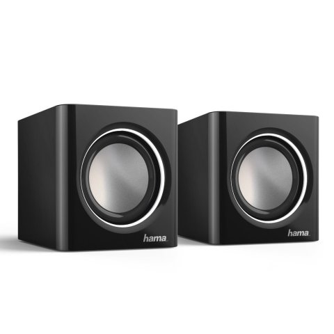 Altavoces 2.0 Hama Sonic Mobil 185 Jack 3.5mm Alimentado Por Usb Control De Volumen Color Negro