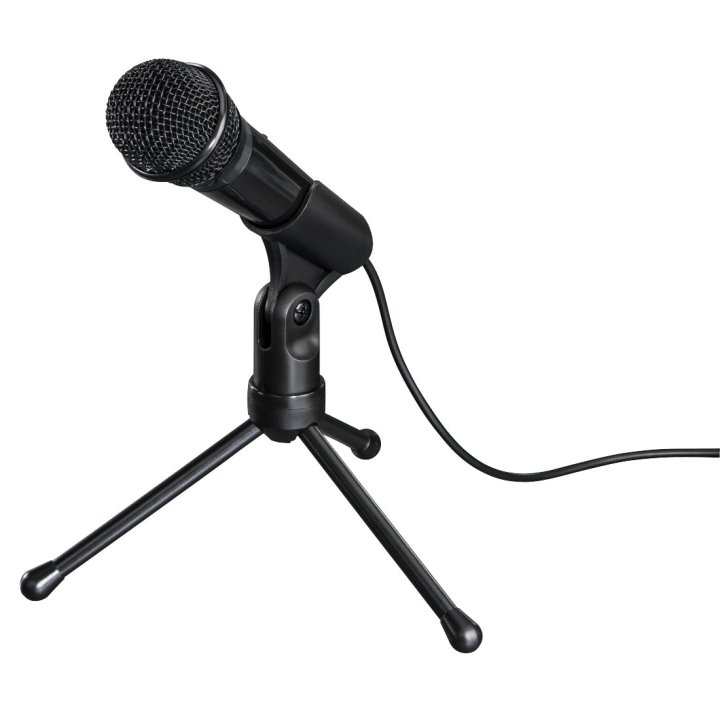 Microfono Sobremesa Hama Mic-p35 Allround Jack 3.5mm Con Tripode Cable 2.5m