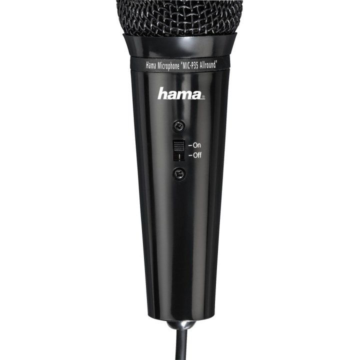 Microfono Sobremesa Hama Mic-p35 Allround Jack 3.5mm Con Tripode Cable 2.5m