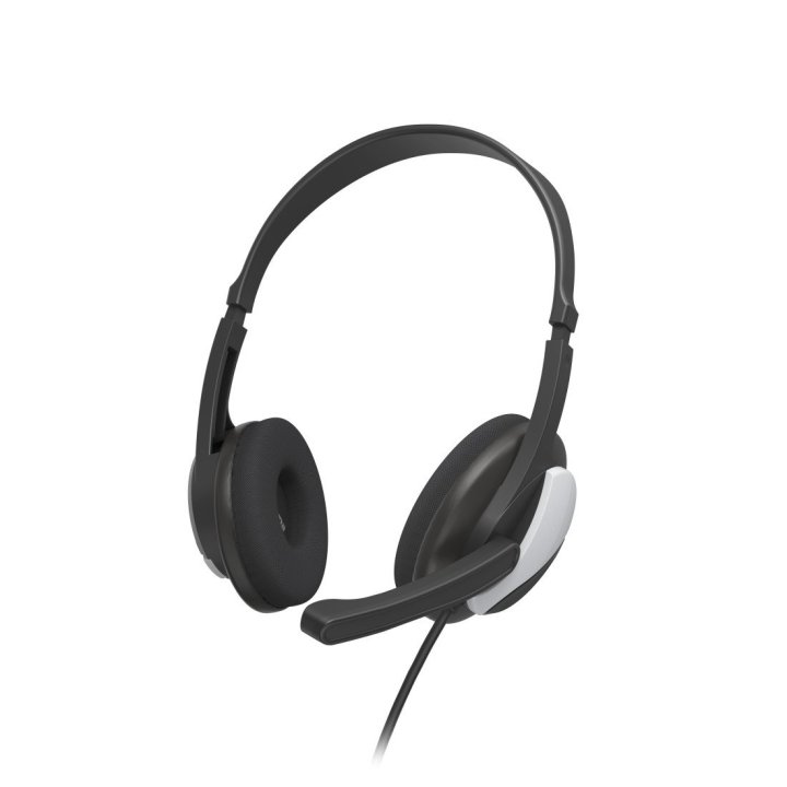 Headset Hama Hs-p100 V2 Jack 3.5 Estero Cable 2m Color Negro 