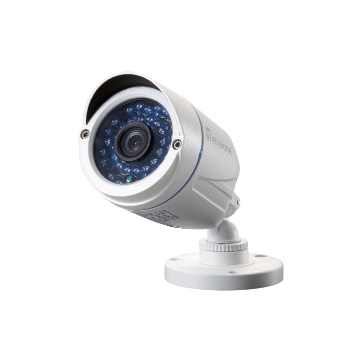 Kit Videovigilancia 1080p Level One Dsk-4001 4 Canales 4 Camaras Int ext + Grabador Cables Iluminacion Led (sin Hd)