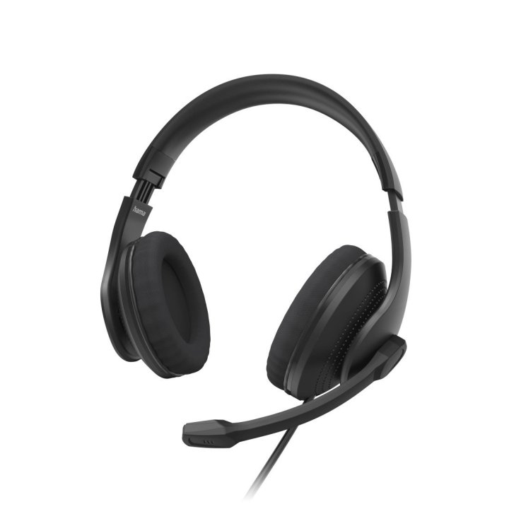 Headset Hama Hs-usb300 V2 Usb Estero Cable 2m Color Negro 