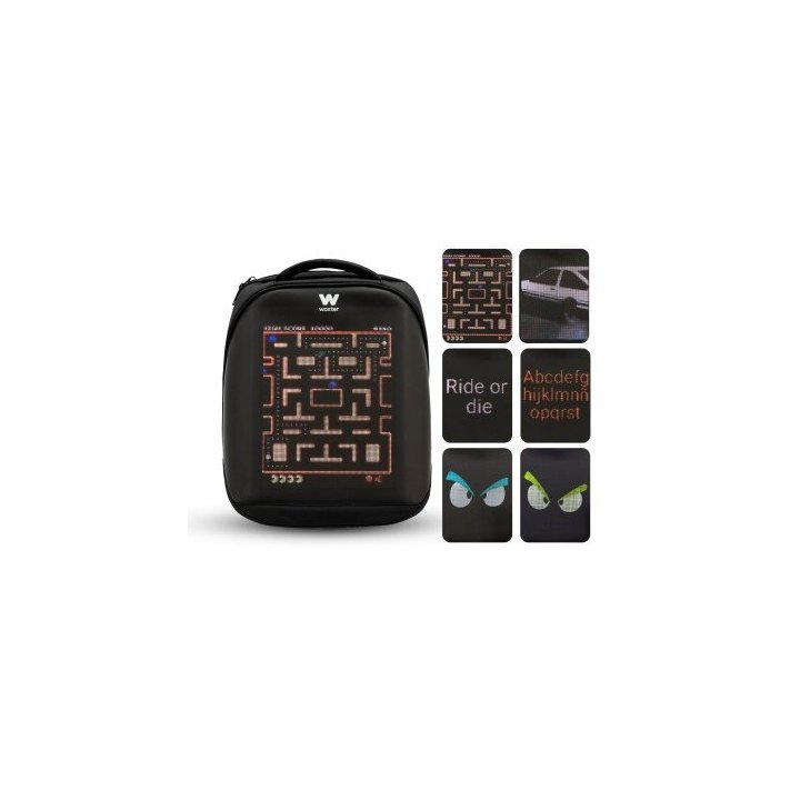 Mochila Led Woxter T3hd 15l.  Pantalla Led Personalizable