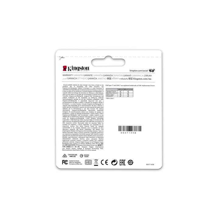 Memoria Usb Kingston Datatraveler Microduo 3c - Dtduo3cg3 256gb 