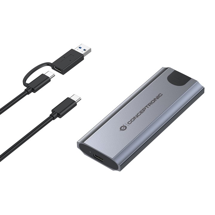 Caja Externa M.2 Usb-c Conceptronic Dante Hd M.2 Nvme Ssd Usb-c 3.2 Gen2   Usb-a