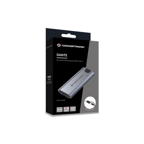 Caja Externa M.2 Usb-c Conceptronic Dante Hd M.2 Nvme Ssd Usb-c 3.2 Gen2   Usb-a