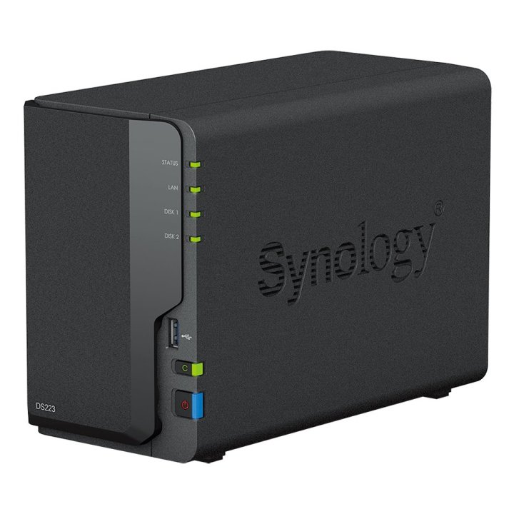 Servidor Nas Synology Disk Station Ds223 2gb 3xusb3.2 2 Bahias Realtek Rtd1619b Jbod, Raid 0, Raid 1