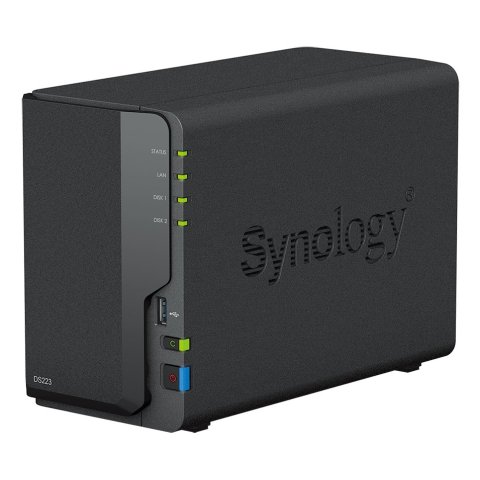 Servidor Nas Synology Disk Station Ds223 2gb 3xusb3.2 2 Bahias Realtek Rtd1619b Jbod, Raid 0, Raid 1