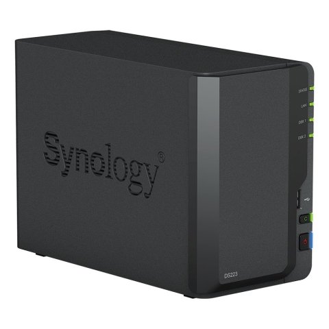 Servidor Nas Synology Disk Station Ds223 2gb 3xusb3.2 2 Bahias Realtek Rtd1619b Jbod, Raid 0, Raid 1