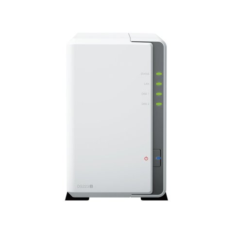 Servidor Nas Synology Disk Station Ds223j 1gb 2xusb3.2 1xrj45 2 Bahias Realtek Rtd1619b Jbod, Raid 0, Raid 1