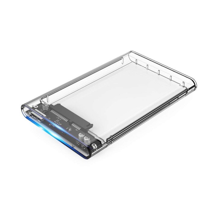 Caja Externa 2.5" Usb 3.0 Coolbox T-2533 Slim Chase Totalmente Transparente