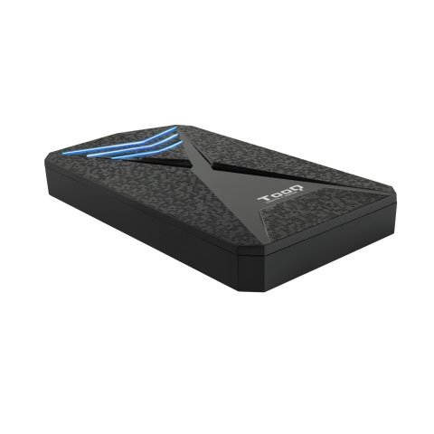 Caja Externa 2.5" Usb 3.0 Gaming Tooq Tqe-2550bl Para Hd De 9,5mm Sata Usb3.0 3.1gen1 Led Azul