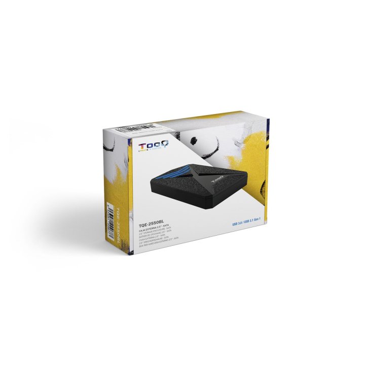 Caja Externa 2.5" Usb 3.0 Gaming Tooq Tqe-2550bl Para Hd De 9,5mm Sata Usb3.0 3.1gen1 Led Azul