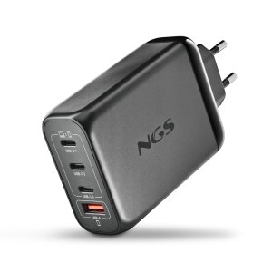 Cargador De Pared Ngs Bud 140w Gan 3xusb-c 1xusb-a