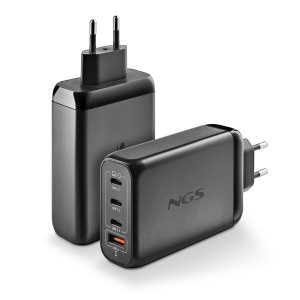 Cargador De Pared Ngs Bud 140w Gan 3xusb-c 1xusb-a 2
