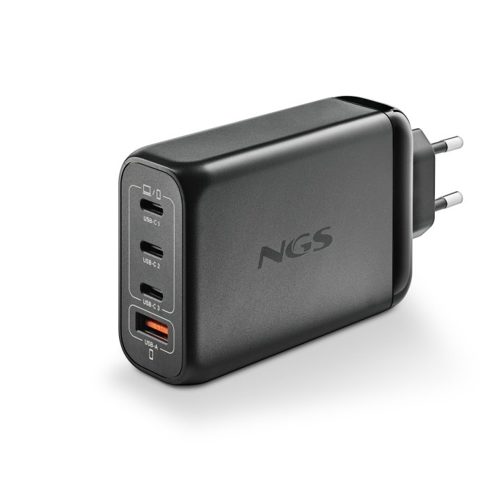 Cargador De Pared Ngs Bud 140w Gan 3xusb-c 1xusb-a