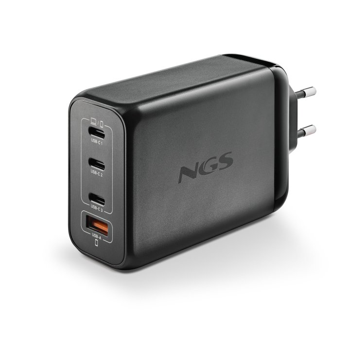 Cargador De Pared Ngs Bud 240w Gan 3xusb-c 1xusb-a