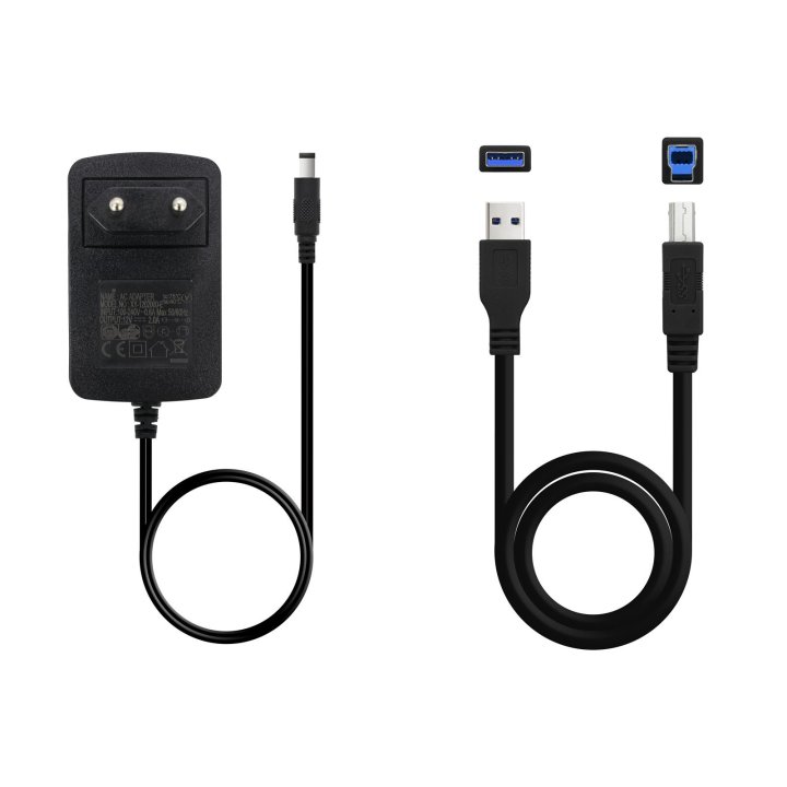 Docking Station Tooq Tqds-802b 2,5" 3,5" Sata Usb 3.1 Funcion Clonacion Otb Negra