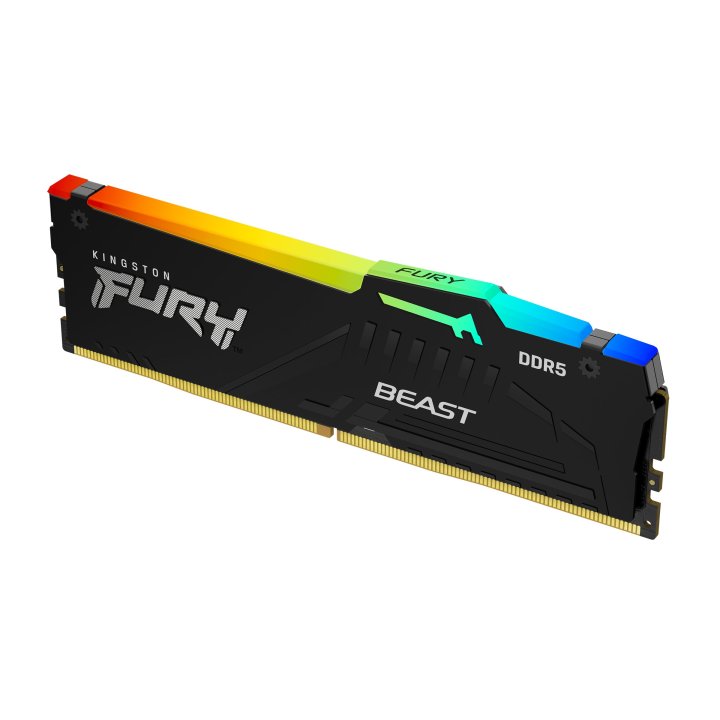 Ddr5 16gb 5600mhz Kingston Fury Beast Rgb Kf556c40bba-16