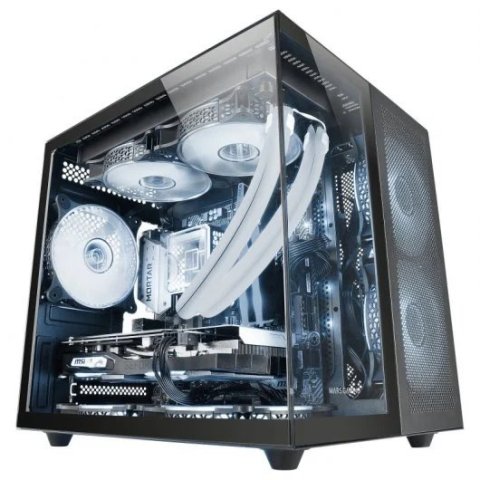 Caja Microatx Gaming Mars Gaming Mcfusionm Cristal Curvado Gpu 445mm 1x3.5 2x2.5 Negro