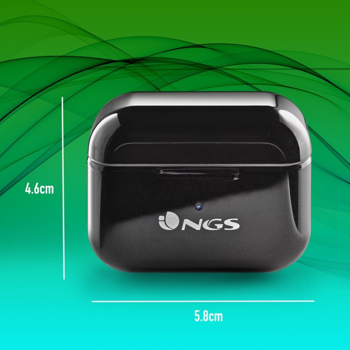 Auricular Intrauditivo Bluetooth Artica Bloom Tws Bt 5.1 Bat 6h Tactil Manos Libres Color Negro