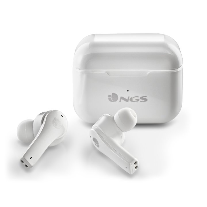 Auricular Intrauditivo Bluetooth Artica Bloom Tws Bt 5.1 Bat 6h Tactil Manos Libres Color Blanco
