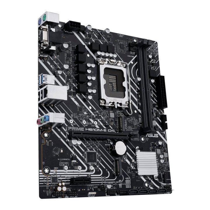 Pb Asus Prime H610m-e D4-csm Intel Skt1700 Micro Atx Displayport Hdmi Vga Usb 3,2 Gen 2xusb 2,0