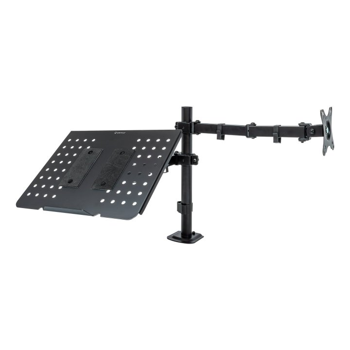Soporte De Mesa Unyka Uk710202 Con Soporte Para Portátil Y 1 Monitor  De 13" A 32"  Vesa 100x100 Uk710202 