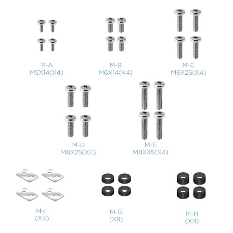 Soporte De Mesa Tooq Bd3270t-b Para 1 Pantalla De 32" A 70" Max 50kb Vesa Compatible De 75x75 A 800x400 Color Negro