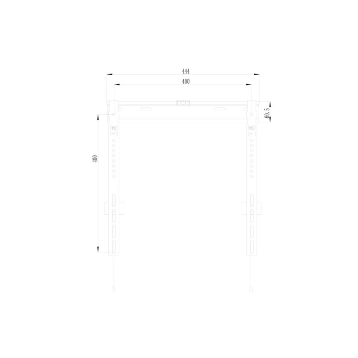 (km0) Soporte De Pared Fijo Equip 650363 Para Pantalla 32"- 55" Slim Cash30 A Pared Fijo 9mm 11mm Vesa Max 400x400