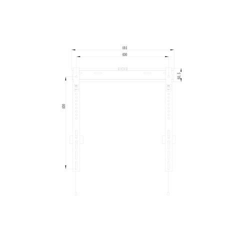(km0) Soporte De Pared Fijo Equip 650363 Para Pantalla 32"- 55" Slim Cash30 A Pared Fijo 9mm 11mm Vesa Max 400x400