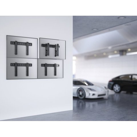 Soporte De Pared Fijo Equip 650351 Para Pantalla 37"-70" Push-in Pop-out Vesa Max 600x400 Peso Max. 45kg