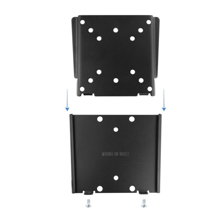 Soporte De Pared Fijo Tooq Lp1023f-b Para Pantalla 13-27" Max. 30kg Vesa 50x50, 75x75 Y 100x100 Negro
