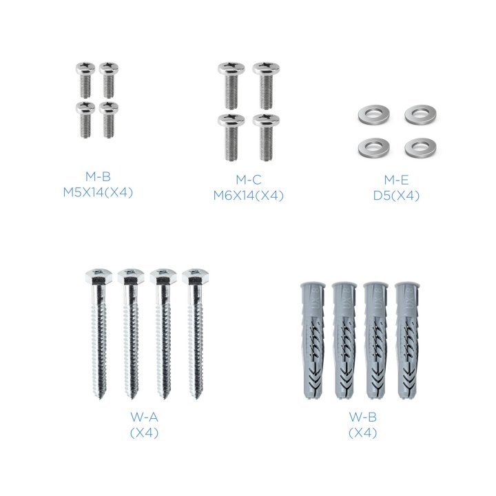 Soporte De Pared Fijo Tooq Lp1023f-b Para Pantalla 13-27" Max. 30kg Vesa 50x50, 75x75 Y 100x100 Negro