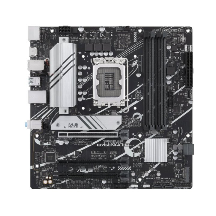 Pb Asus Prime B760m-a D4-csm Intel Skt 1700 M-atx  Ddr4-sdram 5333 Mhz Displayport 2xhdmi 2xusb Gen 2xusb 2,0