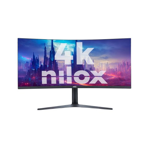 Monitor 34" Curvo Dp Hdmi Nilox Nxm344kd11 Uwqhd 3440x1440 1ms 144hz R1500 2x3w Vesa 75x75