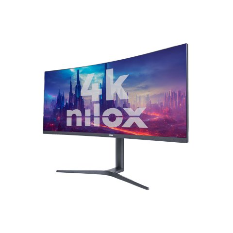 Monitor 34" Curvo Dp Hdmi Nilox Nxm344kd11 Uwqhd 3440x1440 1ms 144hz R1500 2x3w Vesa 75x75