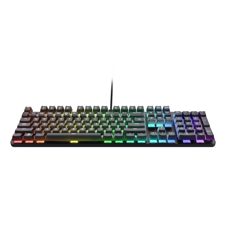 Teclado Trust Gaming Gxt 871 Zora Mecanico Rgb Color Negro 