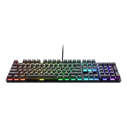 Teclado Trust Gaming Gxt 871 Zora Mecanico Rgb Color Negro 