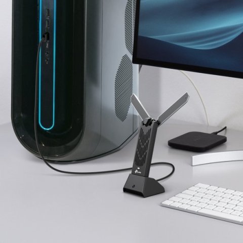 Usb Wifi 7 Tp-link Archer Tbe400uh Tribanda 2880 Mbps Mu-mimo Base Usb 3.0