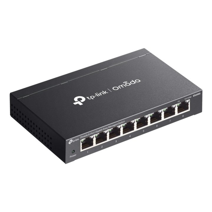 Switch Semigestionable Tp-link Omada Es208g 8p 8xlan Gb Metal