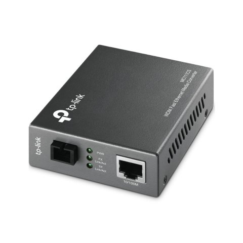 Convertidor Fibra Tp-link Mc111cs Rj45 Eth A Fibra Monomodo Sc 100mb Fullduplex Hasta 20km 