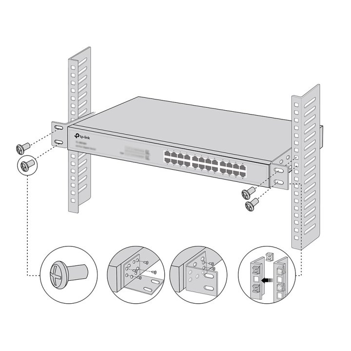 Kit De Montaje En Rack Tp-link Rackmount Kit-13 Para Switches De 13"