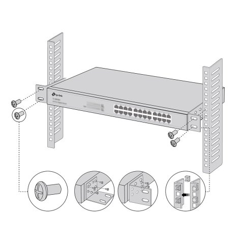 Kit De Montaje En Rack Tp-link Rackmount Kit-13 Para Switches De 13"